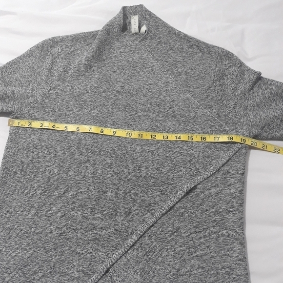 Shahalie women's cotton Blend gray knit Long-Sleeve open Cardigan size Large - Picture 12 of 12